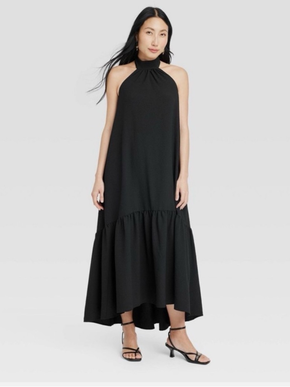 NWT A New Day - Sleeveless High-Neck Black Maxi Dress